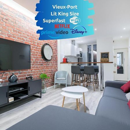 Sud Passion - Fada Vieux Port - Calme - Linge De Qualite - Lit King Size - Fibre Apartment Marseille Luaran gambar
