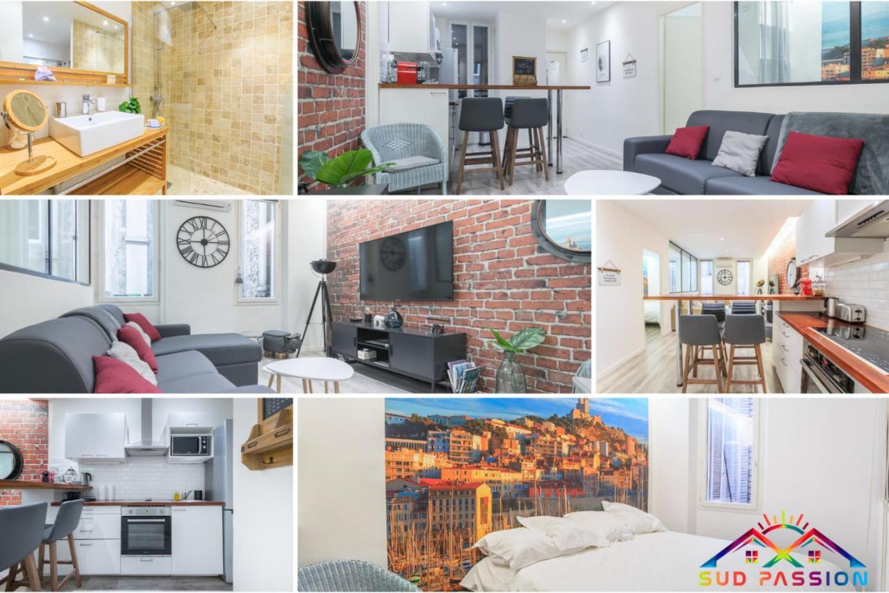 Sud Passion - Fada Vieux Port - Calme - Linge De Qualite - Lit King Size - Fibre Apartment Marseille Luaran gambar